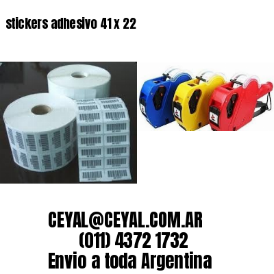 stickers adhesivo 41 x 22