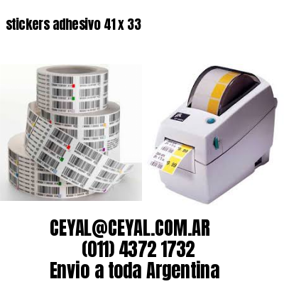 stickers adhesivo 41 x 33
