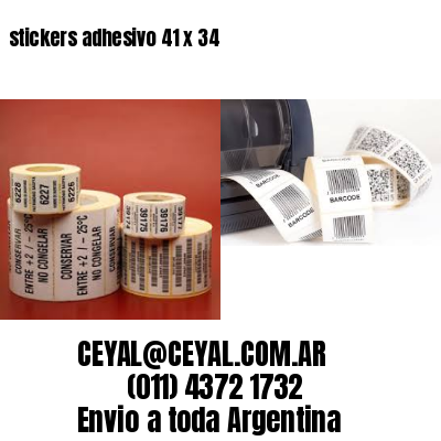 stickers adhesivo 41 x 34