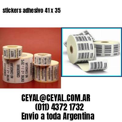 stickers adhesivo 41 x 35