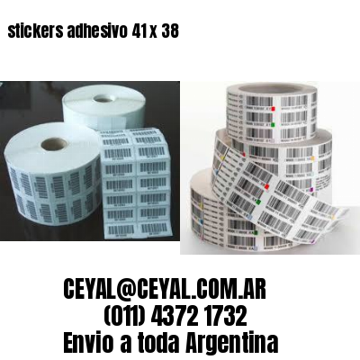 stickers adhesivo 41 x 38