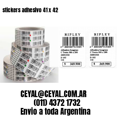 stickers adhesivo 41 x 42