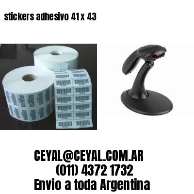 stickers adhesivo 41 x 43
