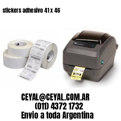 stickers adhesivo 41 x 46