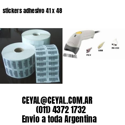 stickers adhesivo 41 x 48