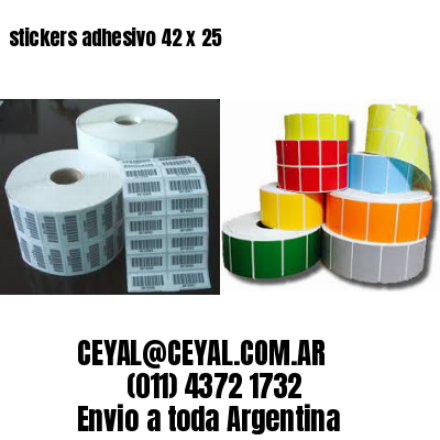 stickers adhesivo 42 x 25