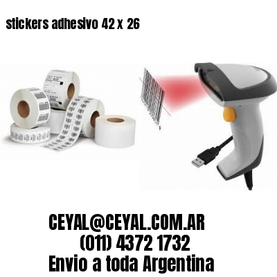 stickers adhesivo 42 x 26
