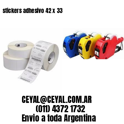 stickers adhesivo 42 x 33