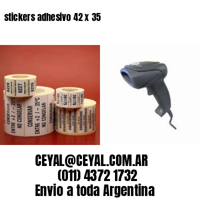 stickers adhesivo 42 x 35