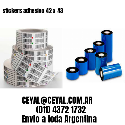 stickers adhesivo 42 x 43