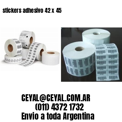 stickers adhesivo 42 x 45