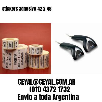 stickers adhesivo 42 x 48