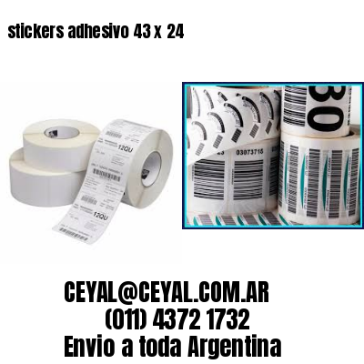 stickers adhesivo 43 x 24