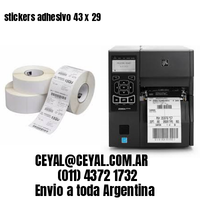 stickers adhesivo 43 x 29