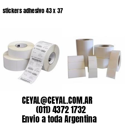 stickers adhesivo 43 x 37