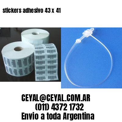stickers adhesivo 43 x 41