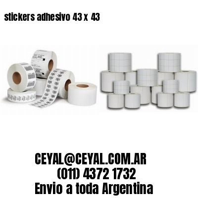 stickers adhesivo 43 x 43