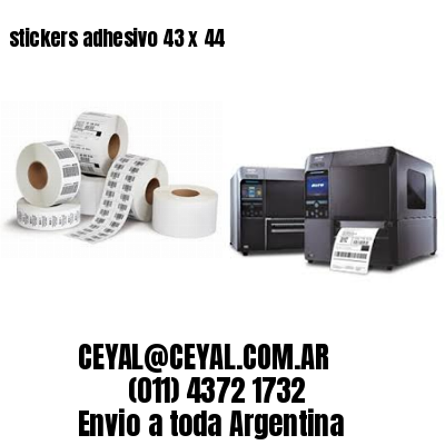stickers adhesivo 43 x 44