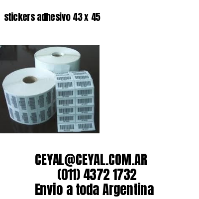 stickers adhesivo 43 x 45