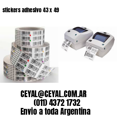 stickers adhesivo 43 x 49
