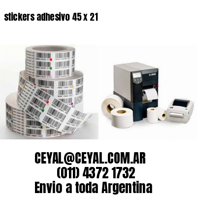 stickers adhesivo 45 x 21