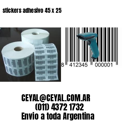 stickers adhesivo 45 x 25