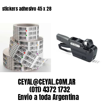 stickers adhesivo 45 x 28