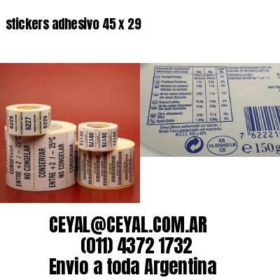 stickers adhesivo 45 x 29