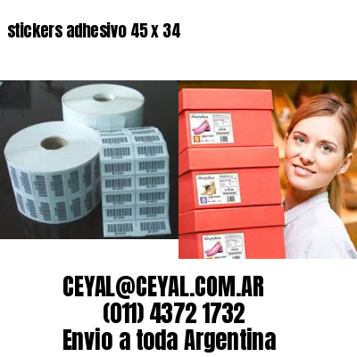 stickers adhesivo 45 x 34