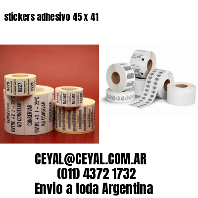 stickers adhesivo 45 x 41
