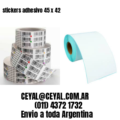 stickers adhesivo 45 x 42