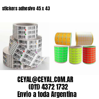 stickers adhesivo 45 x 43