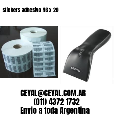 stickers adhesivo 46 x 20