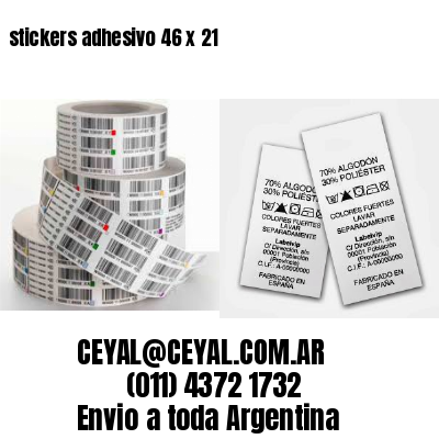 stickers adhesivo 46 x 21
