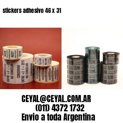 stickers adhesivo 46 x 31