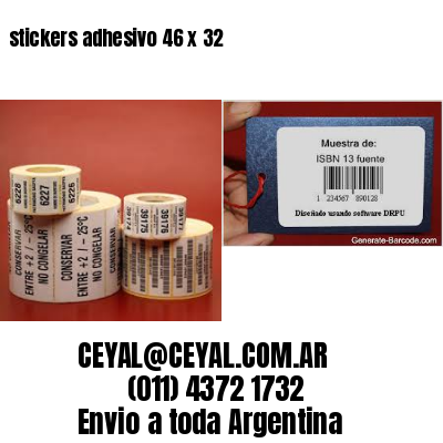 stickers adhesivo 46 x 32