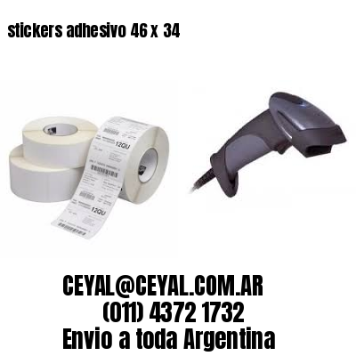 stickers adhesivo 46 x 34