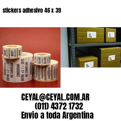 stickers adhesivo 46 x 39