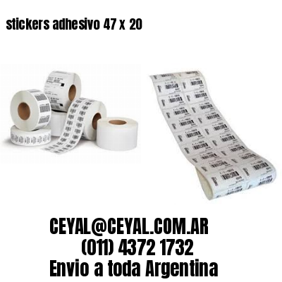 stickers adhesivo 47 x 20