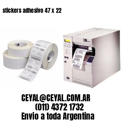 stickers adhesivo 47 x 22
