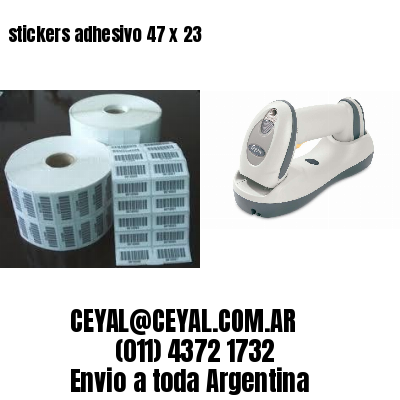 stickers adhesivo 47 x 23