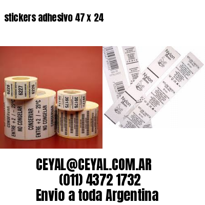 stickers adhesivo 47 x 24