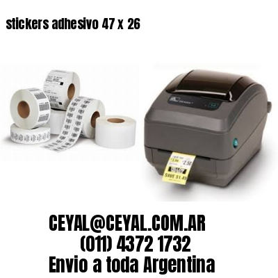 stickers adhesivo 47 x 26