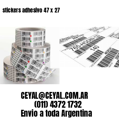 stickers adhesivo 47 x 27