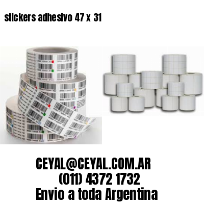 stickers adhesivo 47 x 31