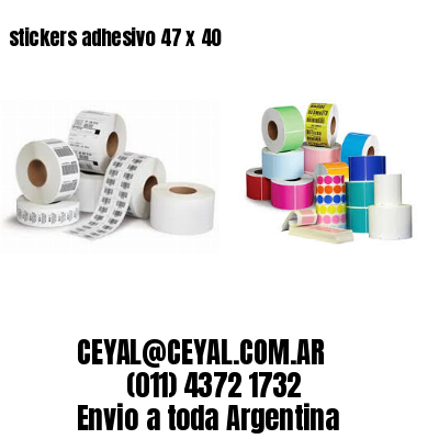 stickers adhesivo 47 x 40