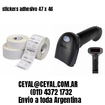 stickers adhesivo 47 x 46