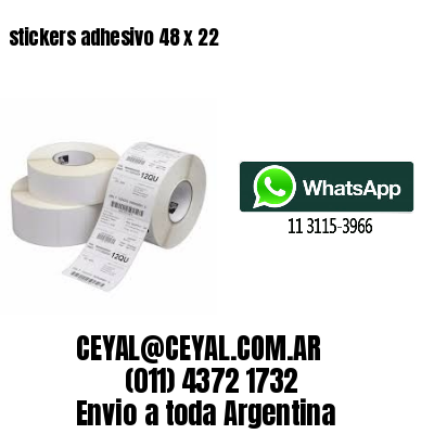 stickers adhesivo 48 x 22