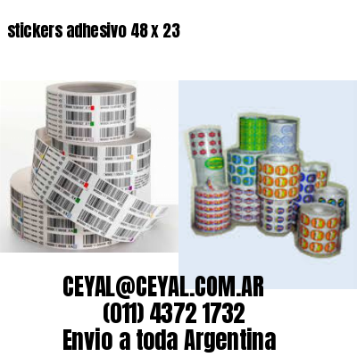 stickers adhesivo 48 x 23