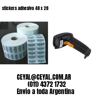 stickers adhesivo 48 x 28